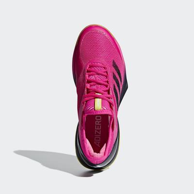 Adidas Womens Adizero Ubersonic 3.0 Tennis Shoes - Shock Pink/Legend Ink
