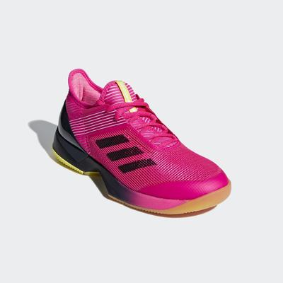 Adidas Womens Adizero Ubersonic 3.0 Tennis Shoes - Shock Pink/Legend Ink - main image