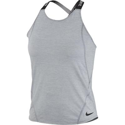 Nike Girls Dri-FIT Training Tank Top - Wolf Grey/Black - main image