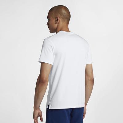 Nike Mens RF Short Sleeve Tennis Top - White - main image