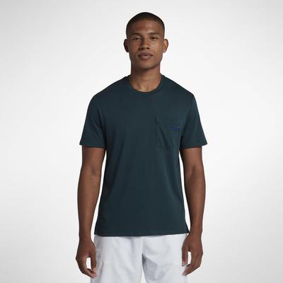 Nike Mens RF Short Sleeve Tennis Top - Midnight Spruce - main image