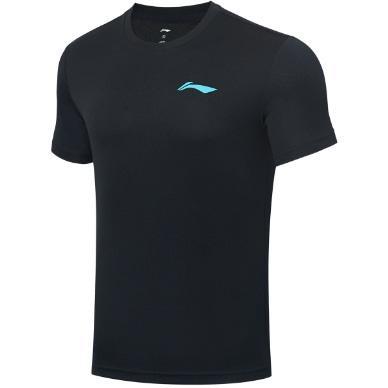 Li-Ning Mens Sport Short Sleeve Top - Black - main image