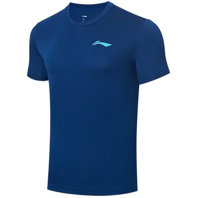 Li-Ning Mens Sport Short Sleeve Top - Navy - main image