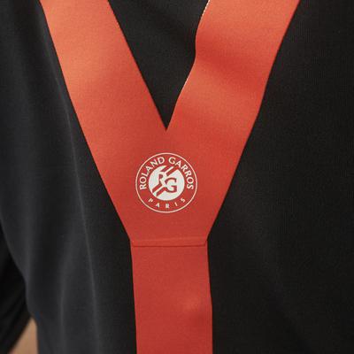 Adidas Womens Y-3 Roland Garros 3/4 Sleeve Tee - Black/Red - main image