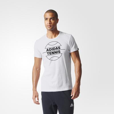 Adidas Mens Tennis Ball Tee - White - main image