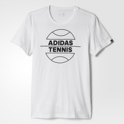 Adidas Mens Tennis Ball Tee - White - main image