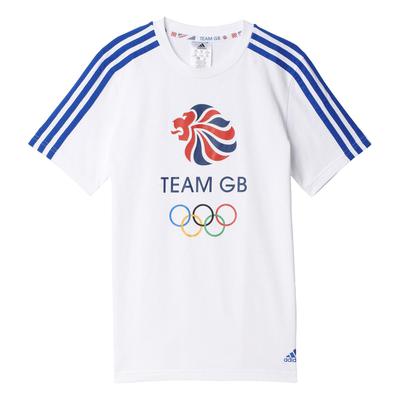 Adidas Boys Team GB Basic Logo Tee - White - main image
