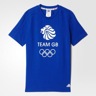 Adidas Boys Team GB Short Sleeve Tee - Blue - main image