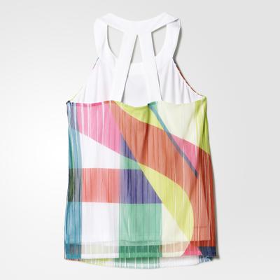 Adidas Womens Adizero Tank - White/Shock Red - main image