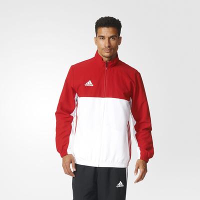 Adidas Mens T16 Team Jacket - Red/White - main image