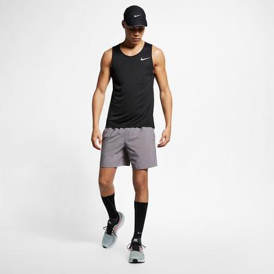 Nike Mens Challenger Brief Lined 7 Inch Shorts - Gunsmoke - main image