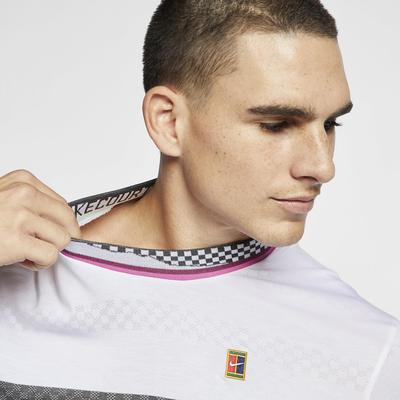 Nike Mens Challenger Tennis Top - White/Black - main image