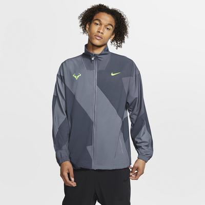 Nike Mens Rafa Tennis Jacket - Light Carbon/Volt Glow - main image
