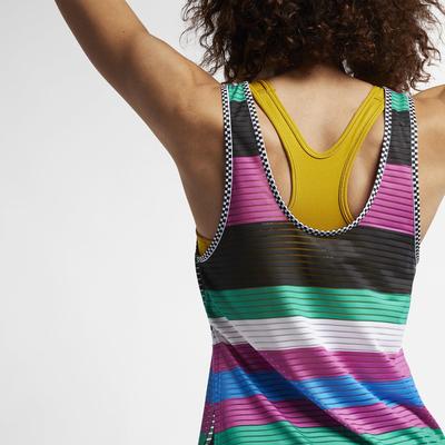 Nike Womens Dri-FIT Tank - Black/Multi-Coloured