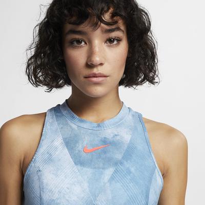 Nike Womens Dri-FIT Maria Printed Dress - Light Armoury Blue - main image