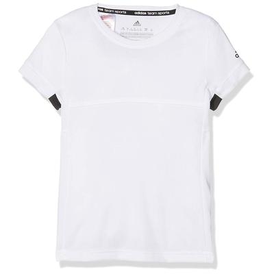 Adidas Girls T16 Climacool Tee - White/Black