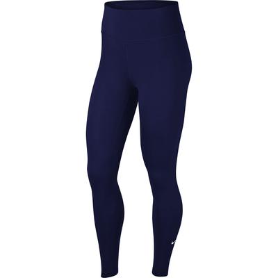 Nike Womens One Tights - Blue Void/White - main image