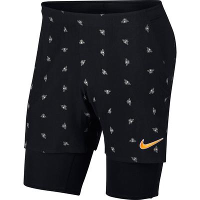 Nike Mens Flex Ace Tennis Shorts - Black/Canyon Gold - main image