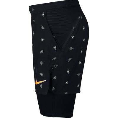 Nike Mens Flex Ace Tennis Shorts - Black/Canyon Gold - main image