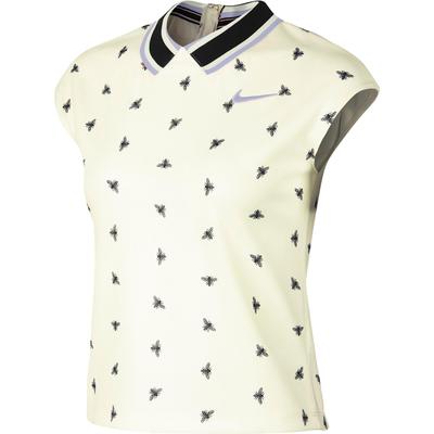 Nike Womens Dry Tennis Top - Sail/Oxygen Purple - main image
