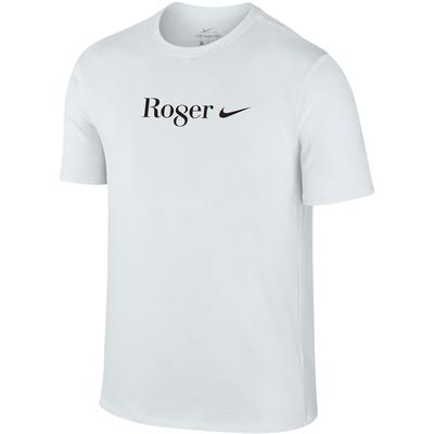 Nike Mens 'Ro8er' Federer Limited Edition T-Shirt - White - main image