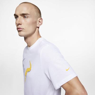 Nike Mens Dri-FIT Rafa T-Shirt - White/Laser Orange - main image