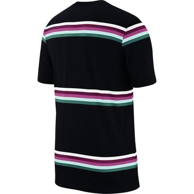 Nike Mens Striped T-Shirt - Black/Multi Coloured - main image