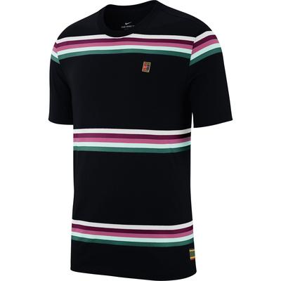 Nike Mens Striped T-Shirt - Black/Multi Coloured - main image