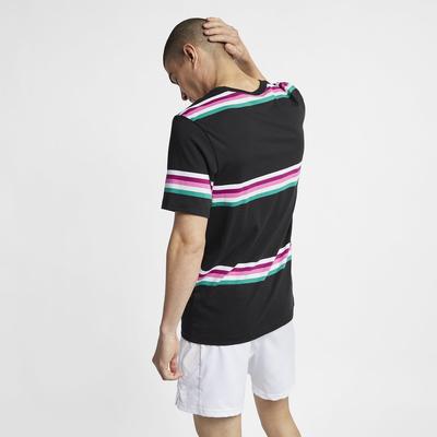 Nike Mens Striped T-Shirt - Black/Multi Coloured - main image