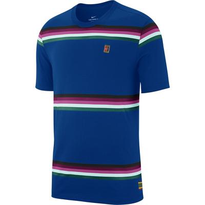 Nike Mens Striped T-Shirt - Indigo Force/Multi Coloured - main image