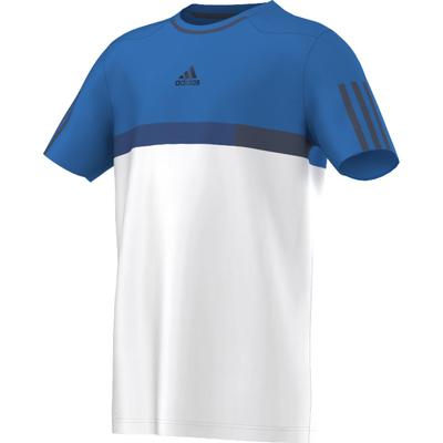 Adidas Boys Barricade Tee - White/Blue - main image