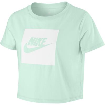 Nike Girls Sportswear Crop Tee - Igloo/White - main image
