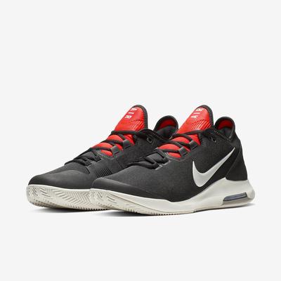 Nike Mens Air Max Wildcard Clay Tennis Shoes - Black/Phantom/Bright Crimson