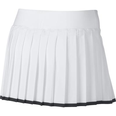 Nike Girls Victory Tennis Skirt - White/Black - main image