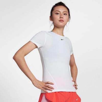 Nike Pro Womens Short Sleeved Training Top - White - main image