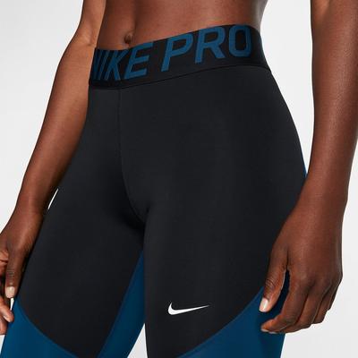 Nike Womens Pro Tights - Valerian Blue/Black - main image