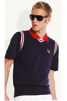 Fila Mens Sleeveless V-Neck Vest - Peacoat - main image