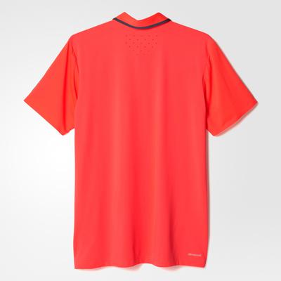 Adidas Mens Barricade Polo - Flash Red - main image