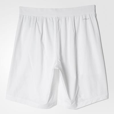 Adidas Mens Prime Fit Pro Shorts - White/Navy - main image