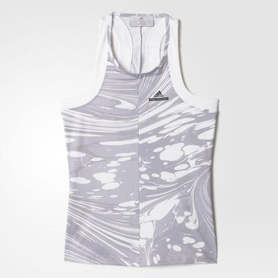 Adidas Womens SMC Barricade Tank Top - White/Oyster Grey - main image