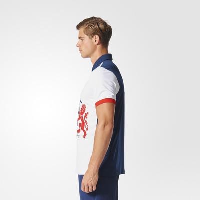 Adidas Mens Rio 2016 Team GB Olympic Climachill Polo - White/Blue - main image
