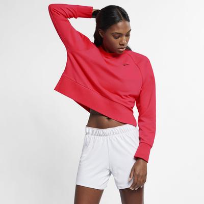 Nike Womens Long-Sleeve Training Top - Ember Glow/Black - main image