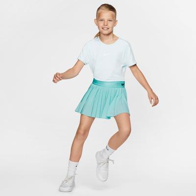 Nike Girls Victory Tennis Skort - Light Aqua - main image