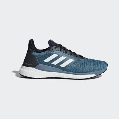 Adidas Mens Solar Glide Running Shoes - Blue/Aqua - main image