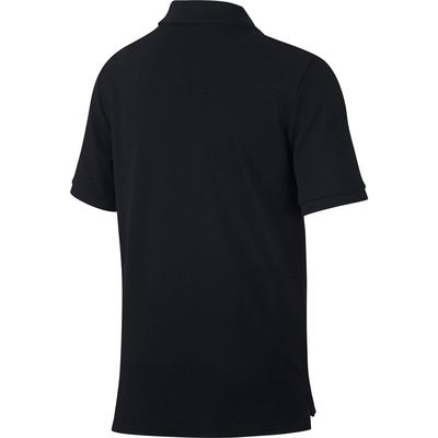 Nike Boys Court Heritage Polo - Black/White - main image
