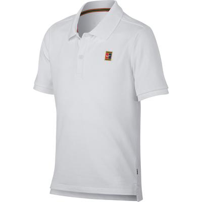 Nike Boys Heritage Polo - White - main image