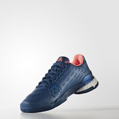Adidas Mens Barricade Boost 2016 Tennis Shoes - Blue/Pink - main image