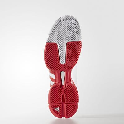 Adidas Mens Barricade Boost 2016 Tennis Shoes - White/Red - main image