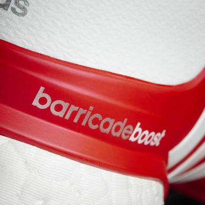 Adidas Mens Barricade Boost 2016 Tennis Shoes - White/Red - main image