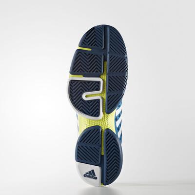 Adidas Mens Barricade Classic Bounce Tennis Shoes - Blue/Green - main image